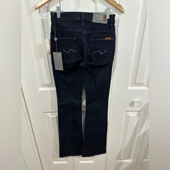 7 For All Mankind Dark Denim Bootcut Size 24 - Picture 3 of 9